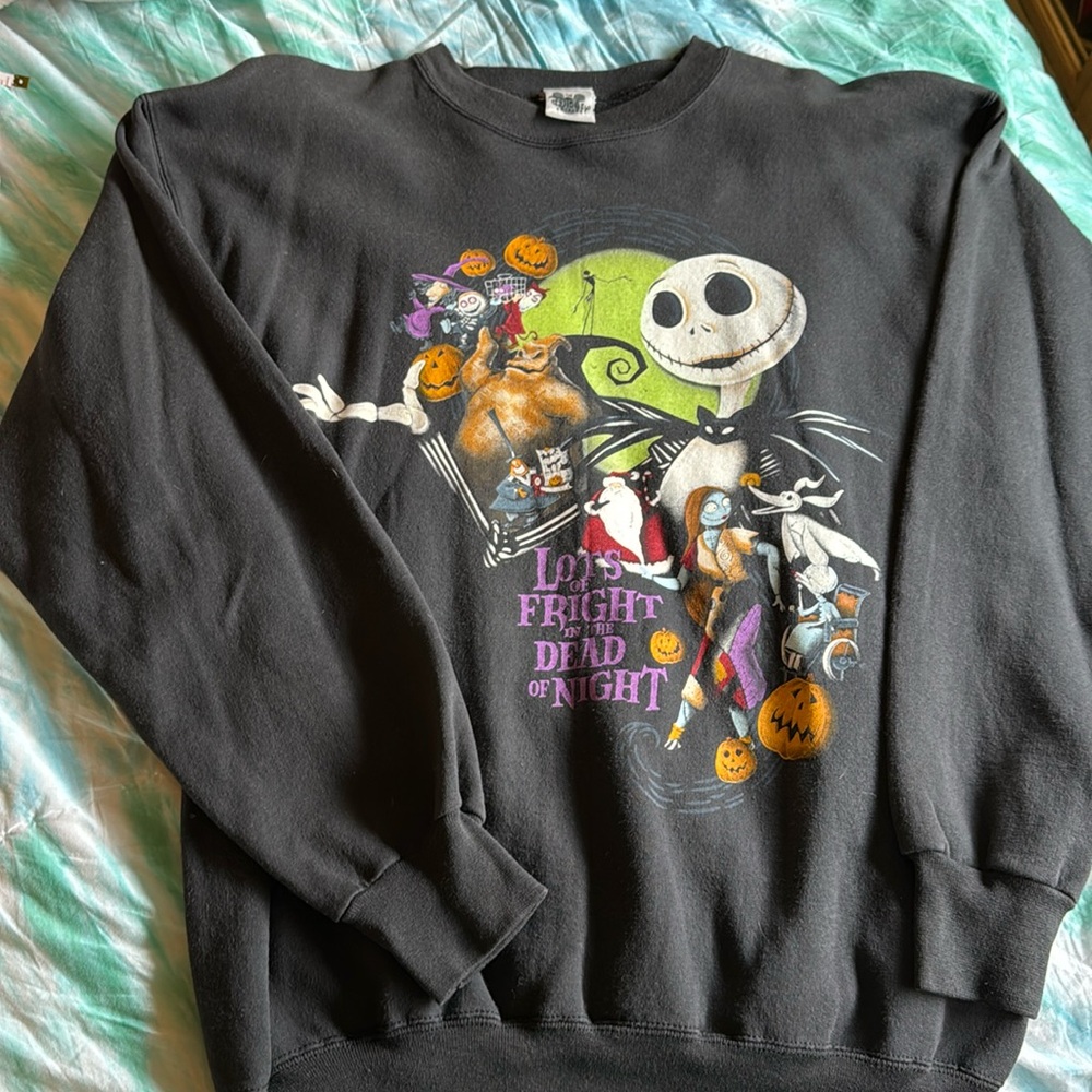 Vintage Jack Skellington Nightmare Before Christmas Crewneck